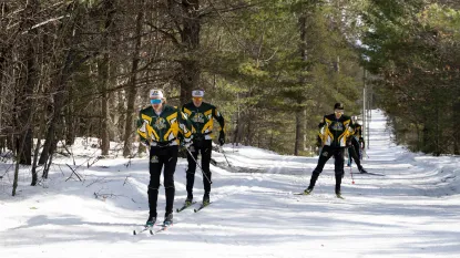 Men's Nordic Ski team racing