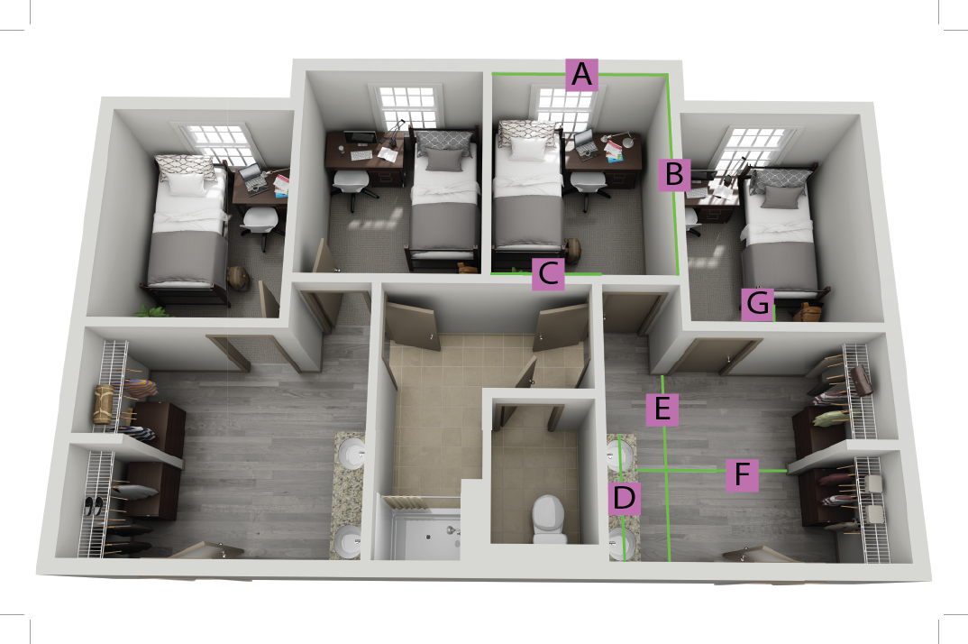 Private Bedroom Suite floorplan