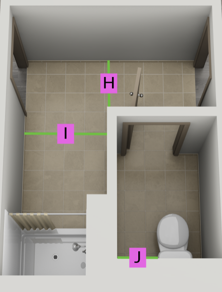 The Woods Bathroom Layout