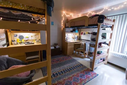 interior of a dorm